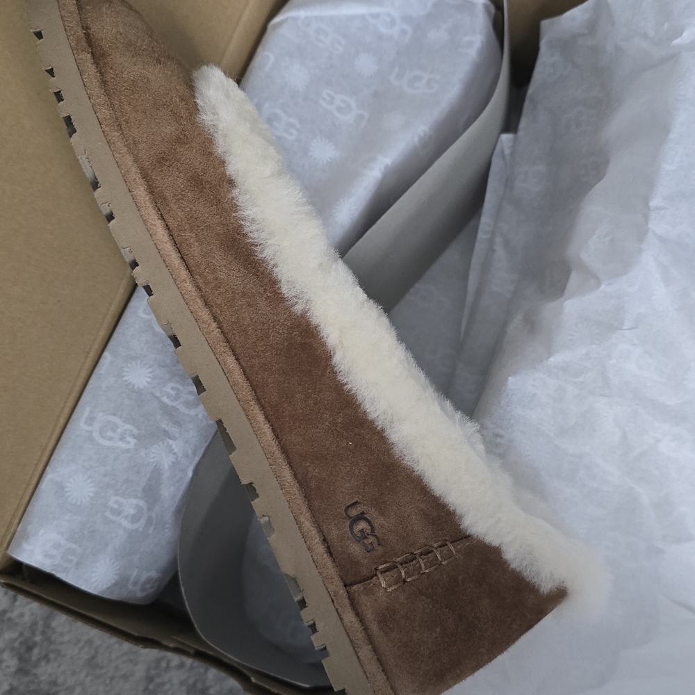 UGG Brown Suede Shearling Boots